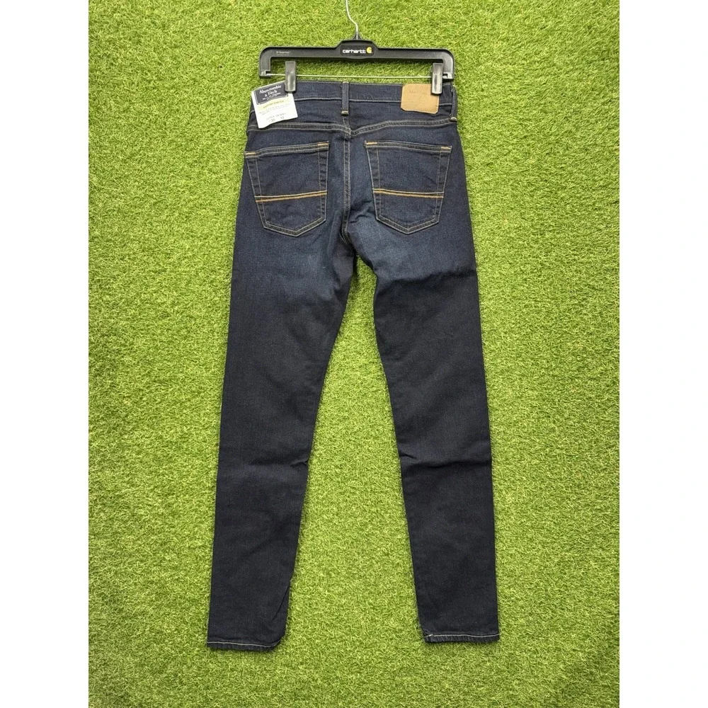 Abercrombie & Fitch Jeans Mens 30x32 Felix Super Skinny Dark Wash Denim NWT